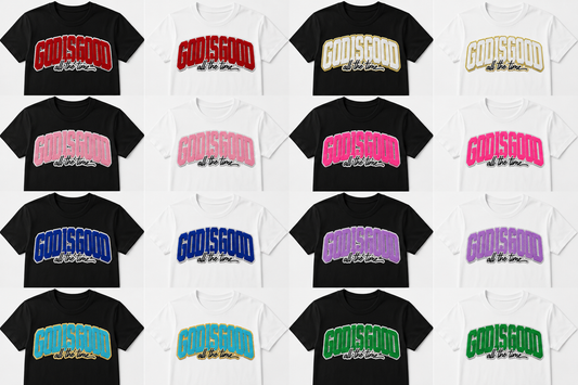 God is Good Chenille Patch Tee