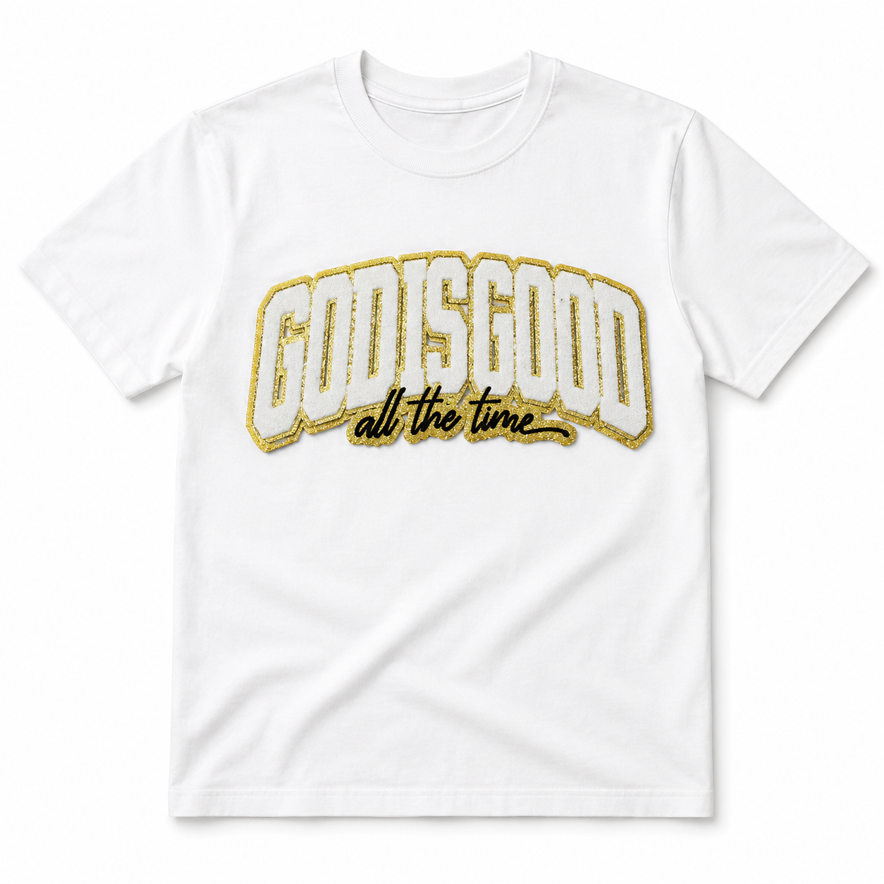 God is Good Chenille Patch Tee
