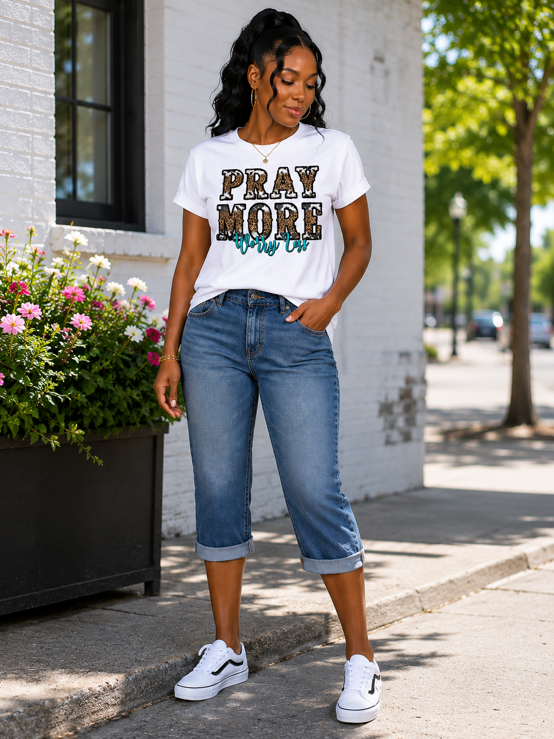 Pray More Worry Less Tee