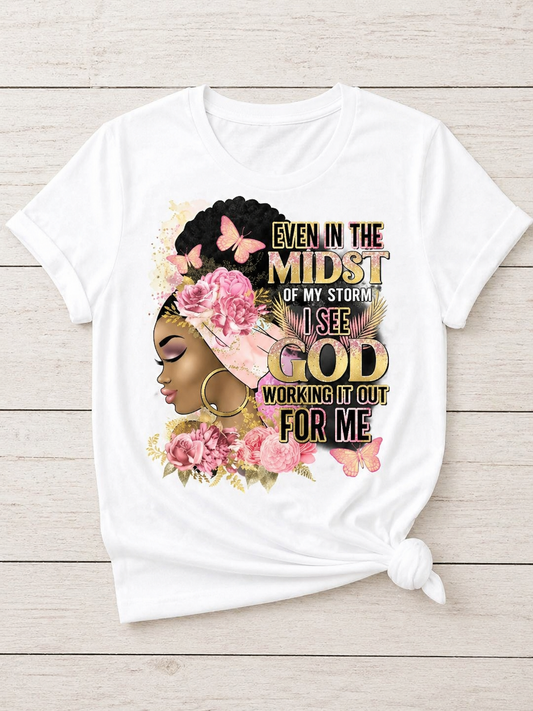 Even In The Midst Pink Tee