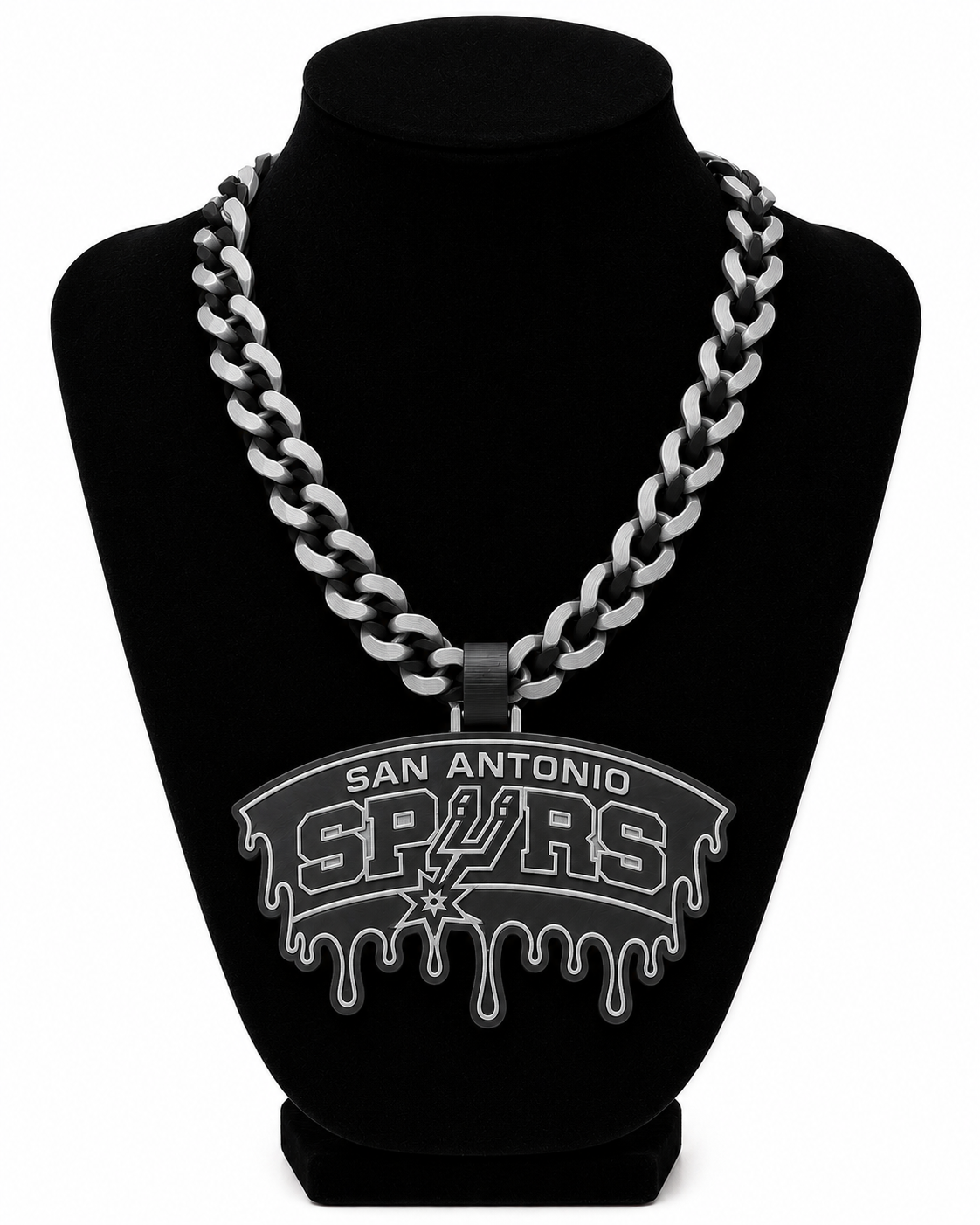 San Antonio Spurs Inspired Drip Hype Chain Necklace | 3D Printed Fan Collectible