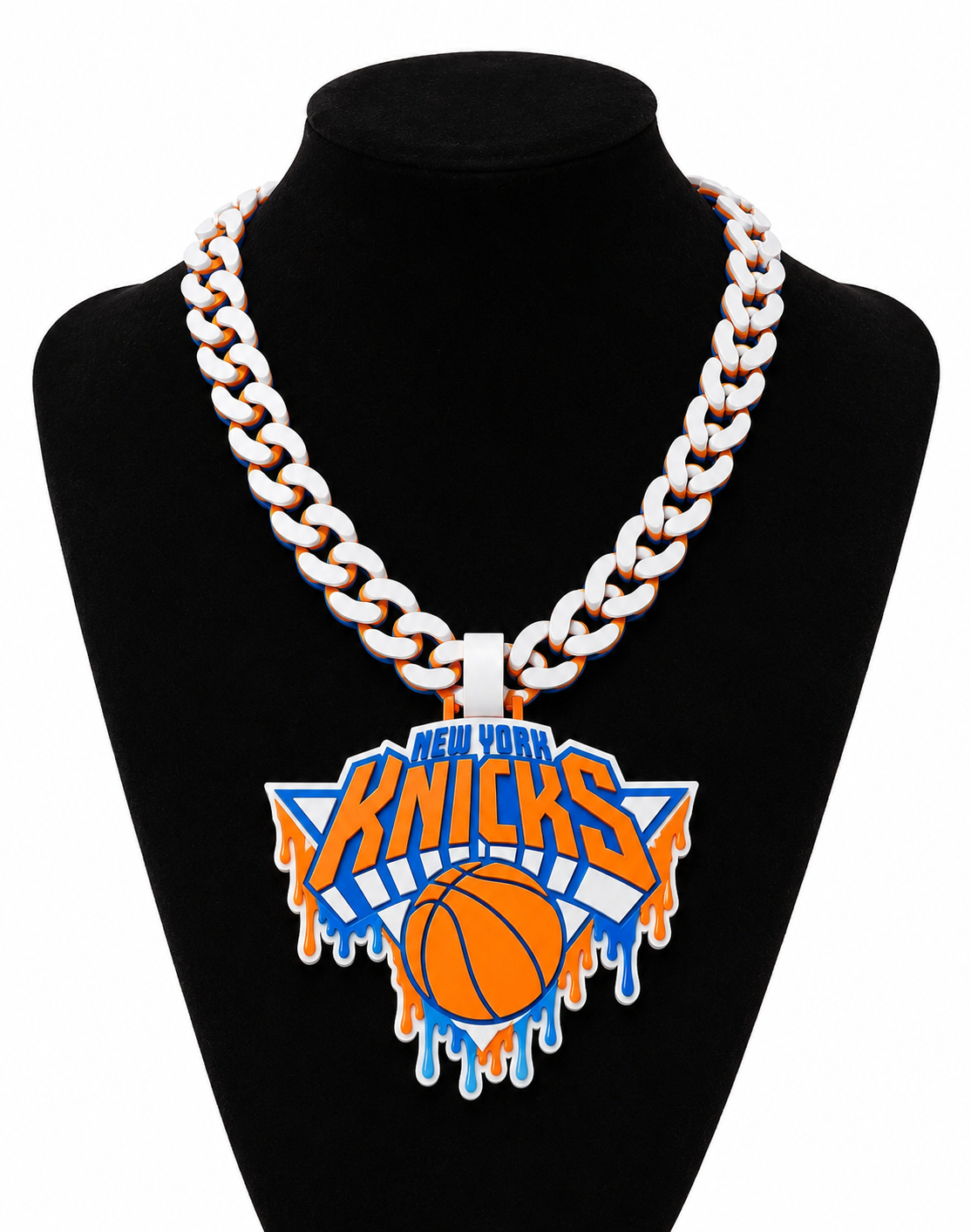 New York Knicks Inspired Hype Chain Necklace | 3D Printed Fan Collectible