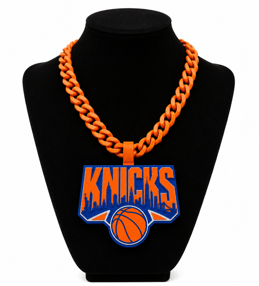 New York Knicks Inspired Hype Chain Necklace | 3D Printed Fan Collectible
