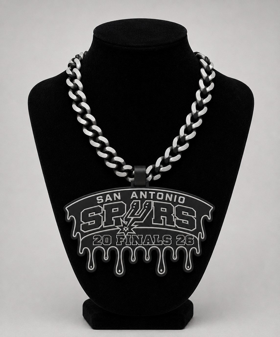 San Antonio Spurs Inspired Drip Hype Chain Necklace | 3D Printed Fan Collectible