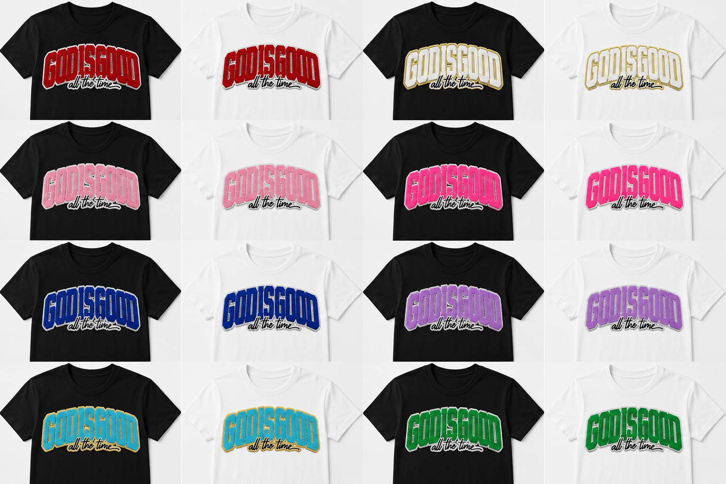 God is Good Chenille Patch Tee
