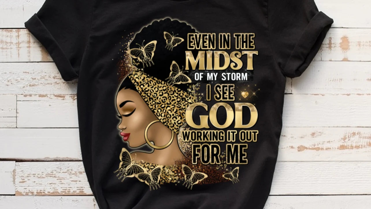 Even In The Midst Gold Tee