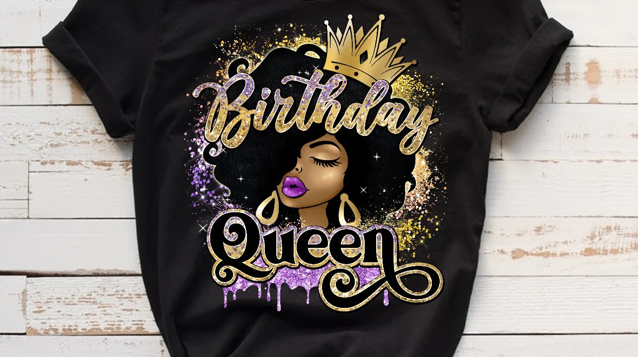 Birthday Queen Purple Tee