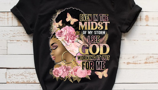 Even In The Midst-Pink Women's Tee